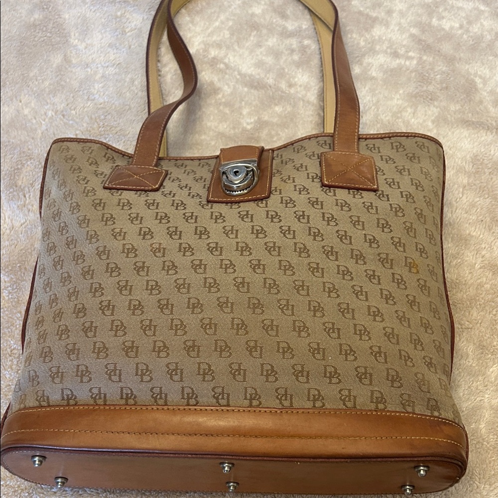 Dooney & Bourke Brown Monogram Tote